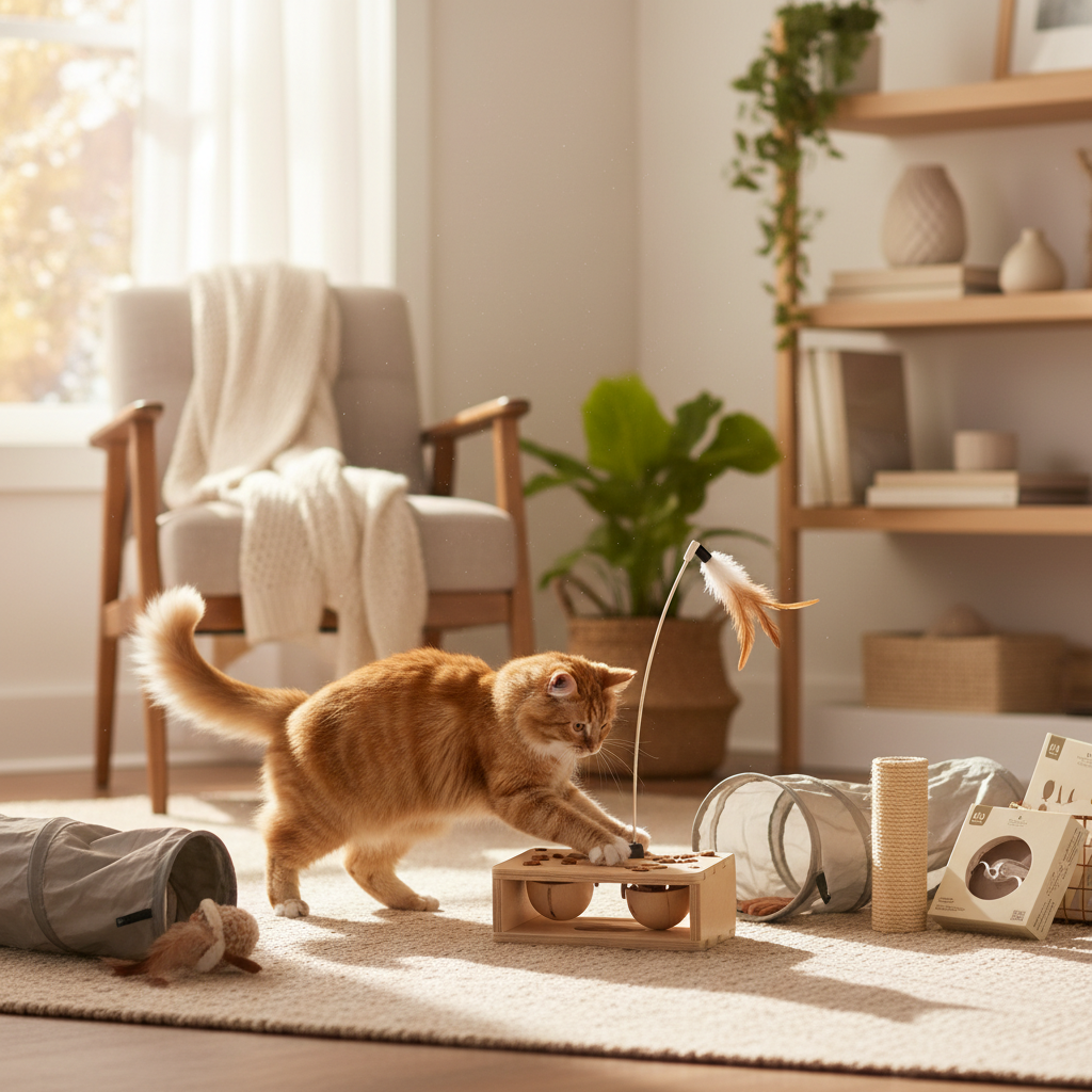 Chat — jeux et stimulations