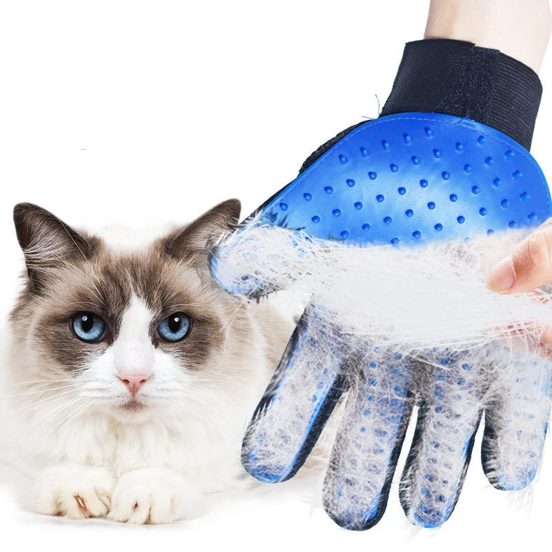 Gant de Toilettage 5 Doigts pour Chat et Chien – Massage & Démêlage