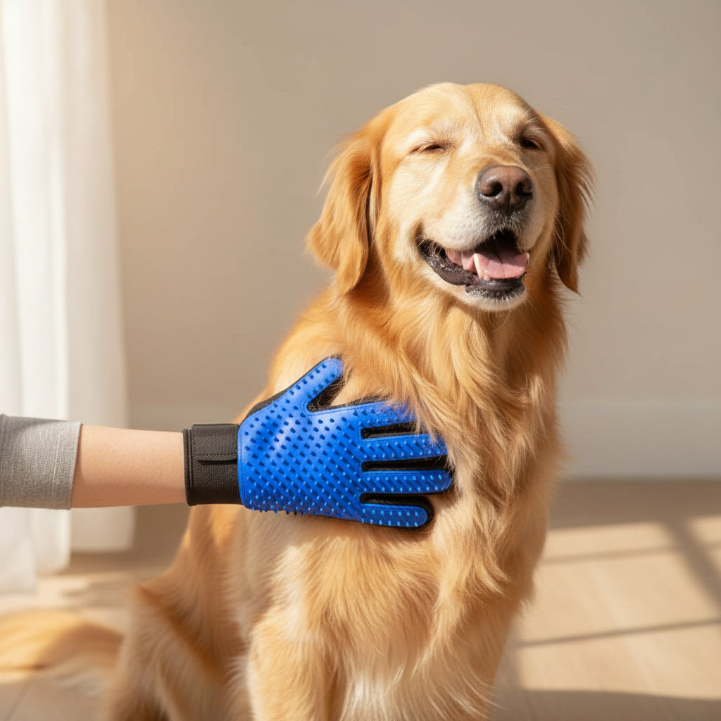 5-Finger Grooming Glove for Cats and Dogs – Massage & Detangling