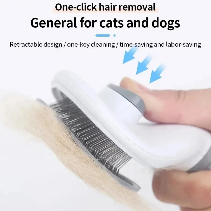 Brosse Auto-Nettoyante pour Chien et Chat – Démêlage & Massage