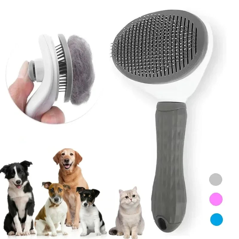 Brosse Auto-Nettoyante pour Chien et Chat – Démêlage & Massage
