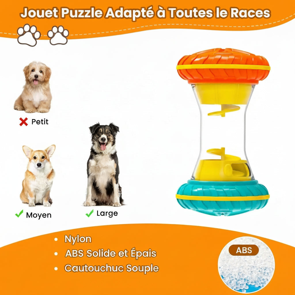 Jouet Distributeur de Friandises Interactif pour Chien – Anti-Ennui