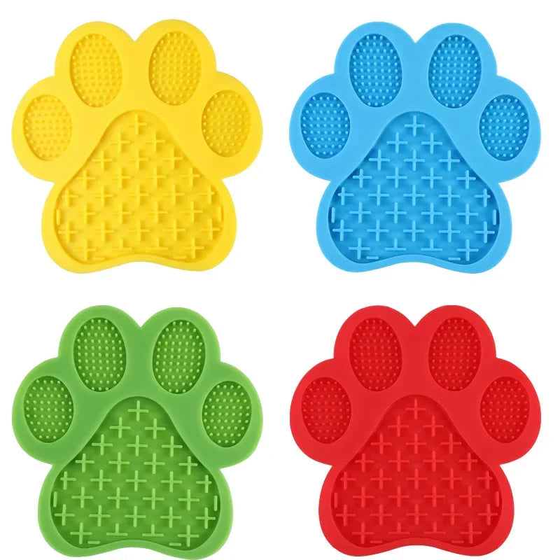 Tapis de Léchage Patte en Silicone pour Chien – Distraction & Slow Feeder