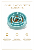 Gamelle Anti-Glouton Labyrinthe pour Chien – Repas Lent & Digestion