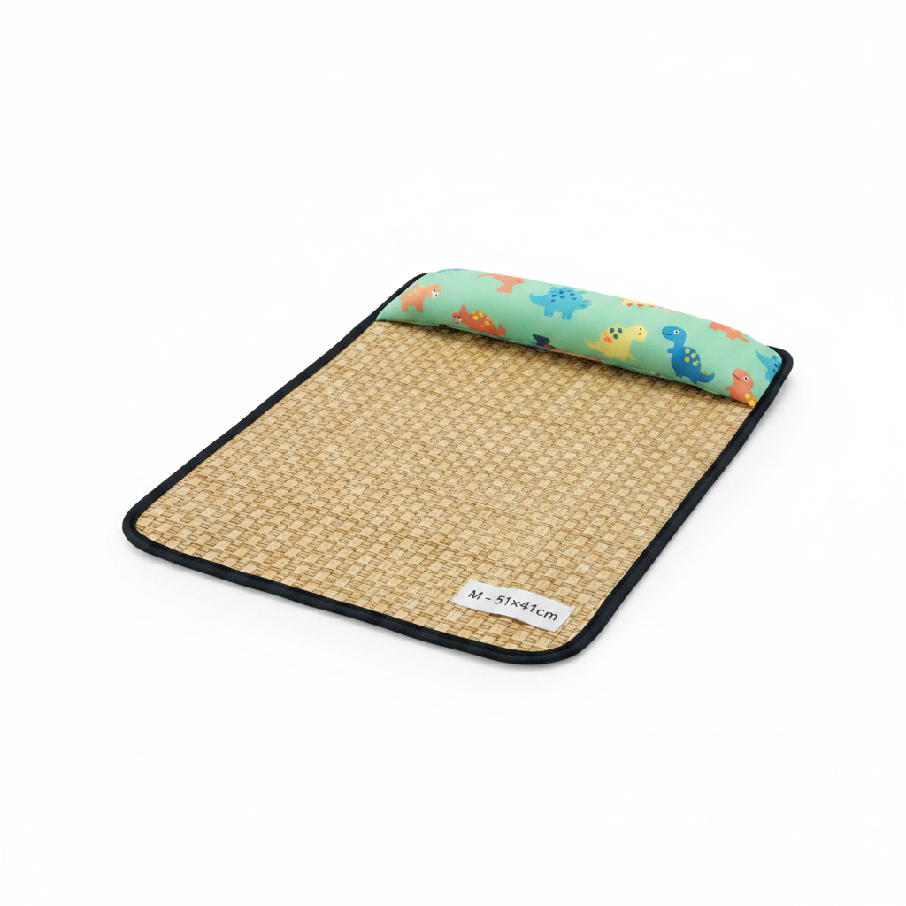 Tapis Rafraîchissant avec Oreiller pour Chat et Chien – Lit & Couchage Été