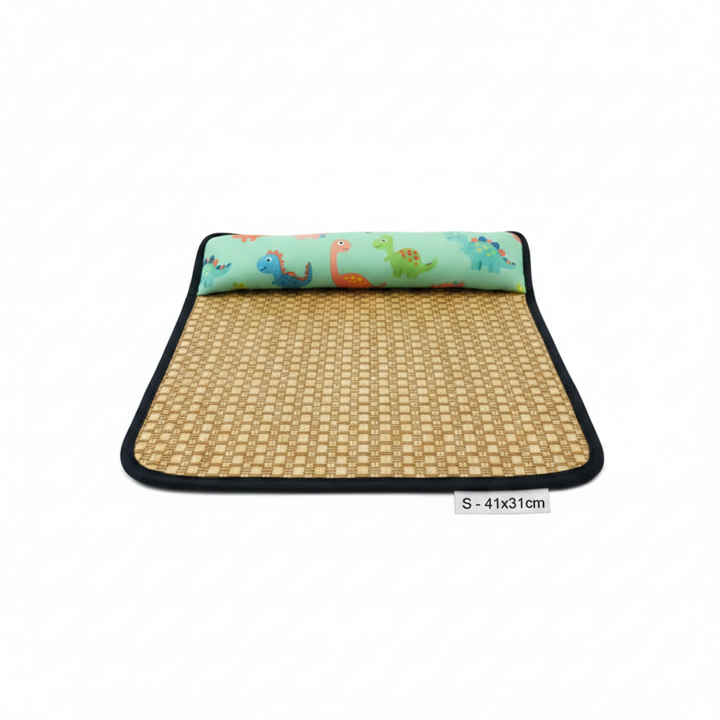 Tapis Rafraîchissant avec Oreiller pour Chat et Chien – Lit & Couchage Été