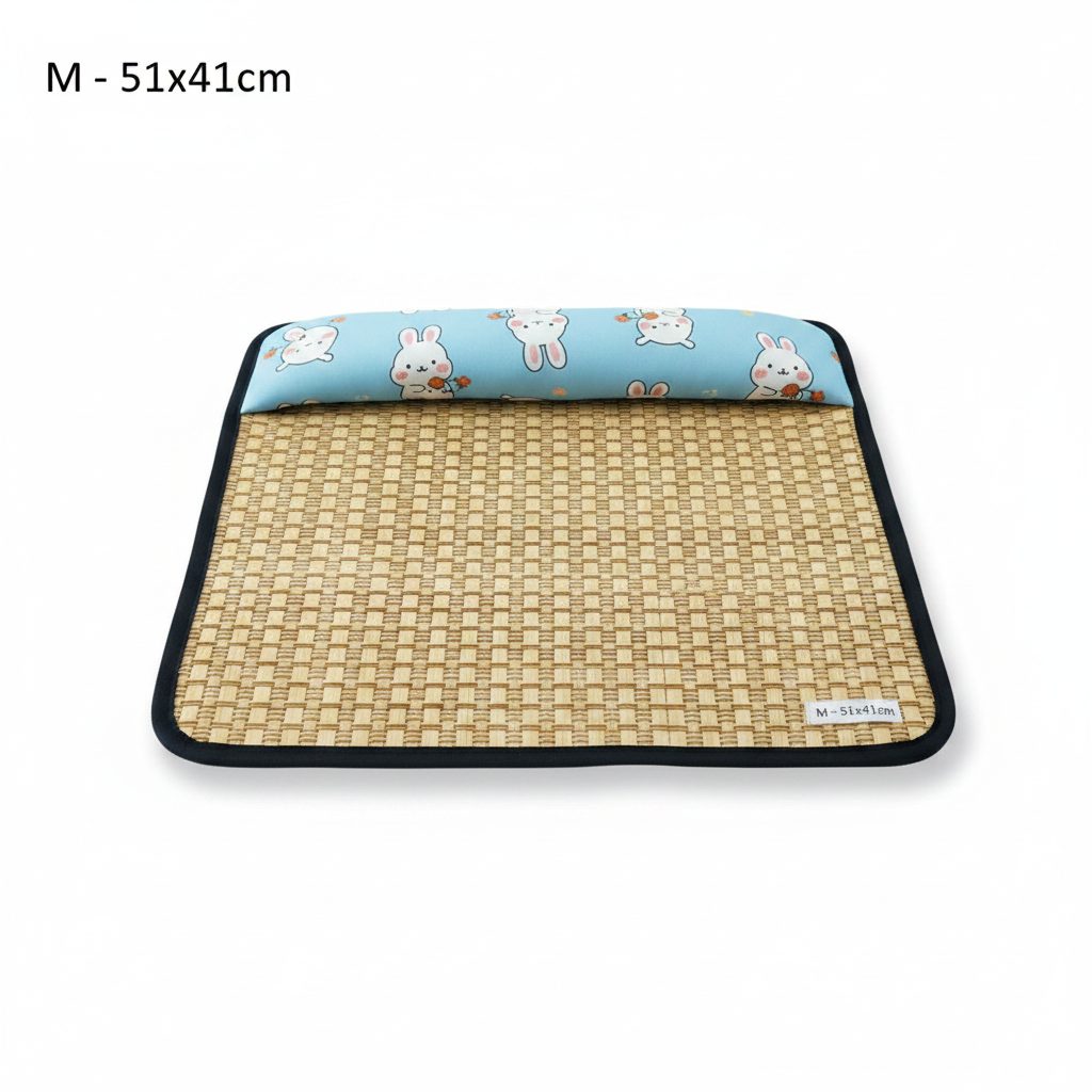 Tapis Rafraîchissant avec Oreiller pour Chat et Chien – Lit & Couchage Été