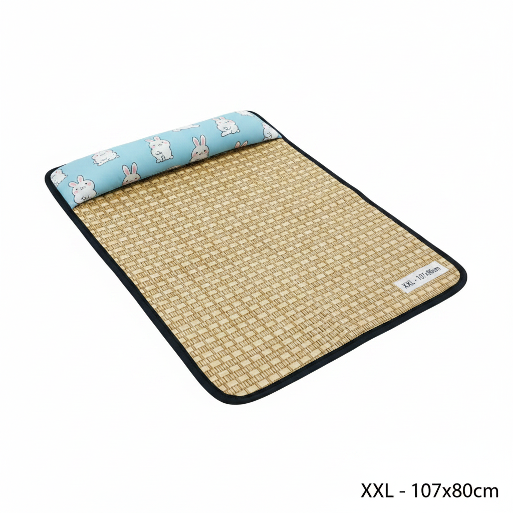 Tapis Rafraîchissant avec Oreiller pour Chat et Chien – Lit & Couchage Été