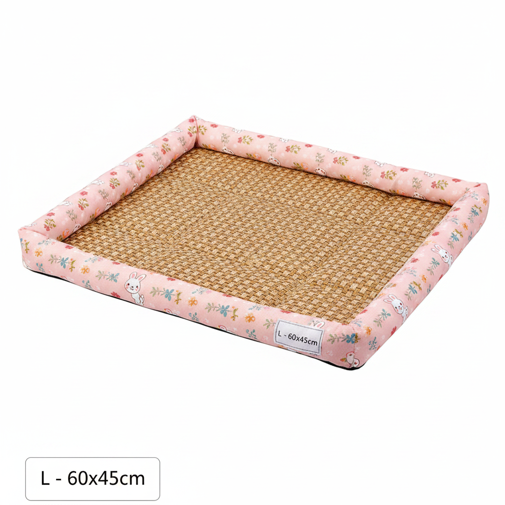 Canapé Rotin Rafraîchissant pour Chien et Chat – Lit & Couchage