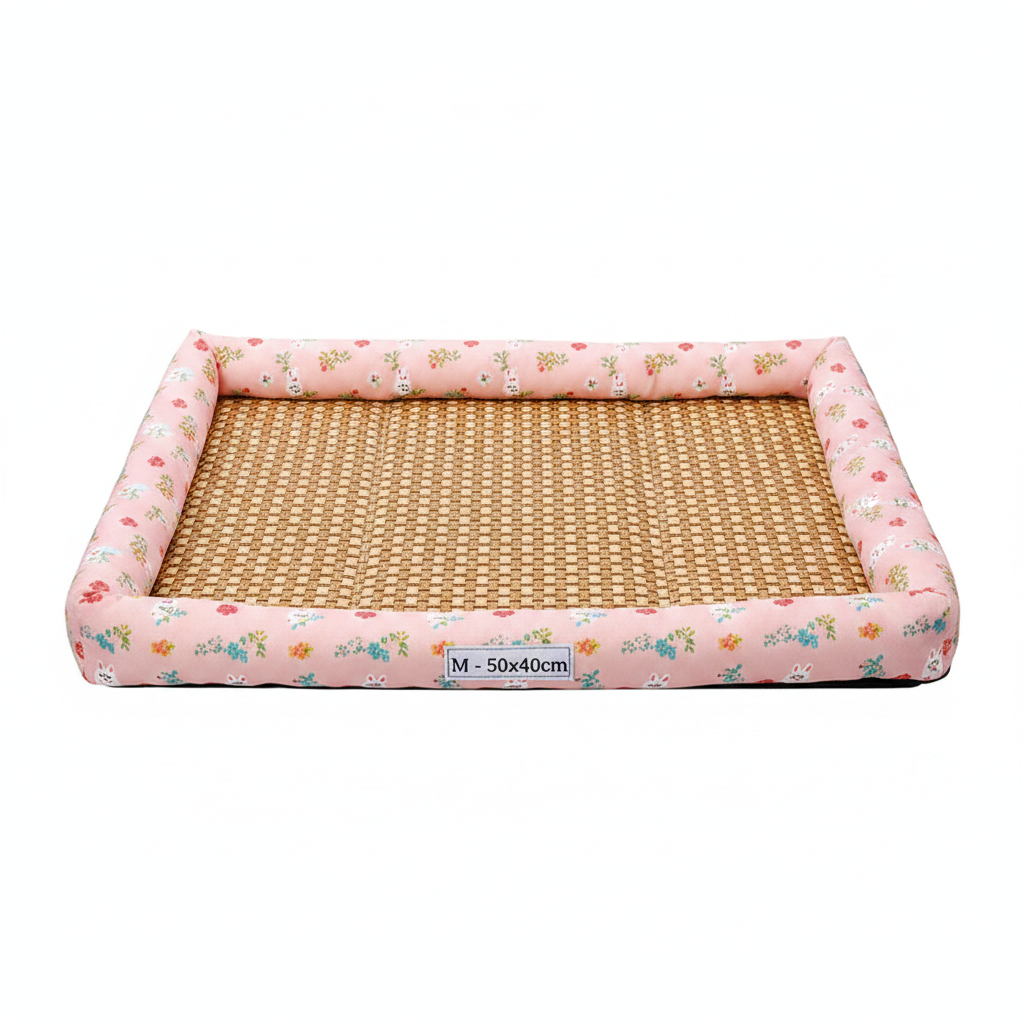Canapé Rotin Rafraîchissant pour Chien et Chat – Lit & Couchage