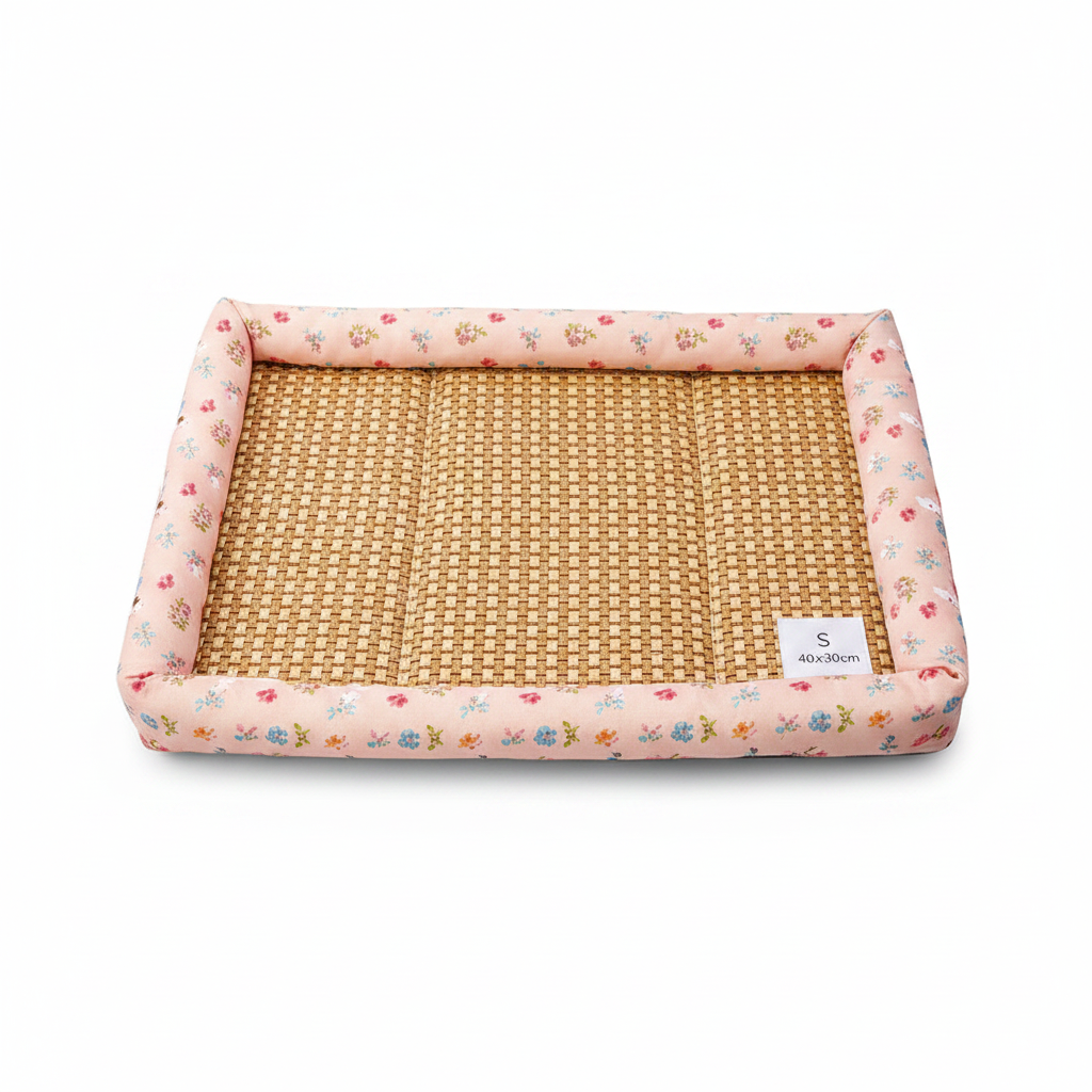 Canapé Rotin Rafraîchissant pour Chien et Chat – Lit & Couchage