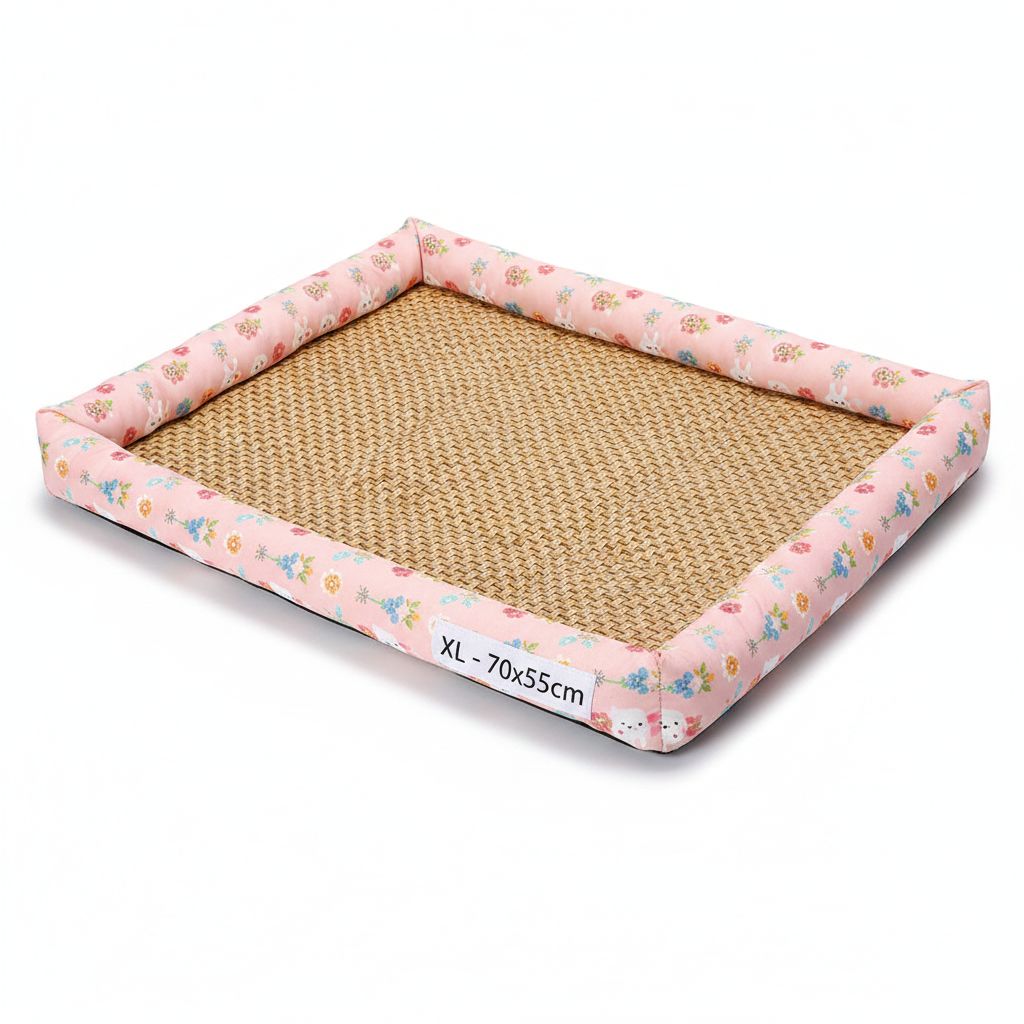 Canapé Rotin Rafraîchissant pour Chien et Chat – Lit & Couchage