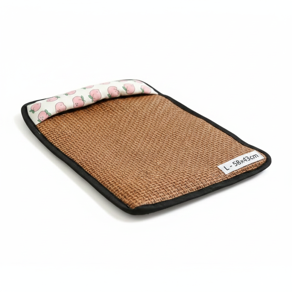 Tapis en Rotin Rafraîchissant pour Chat et Chien – Intérieur & Extérieur