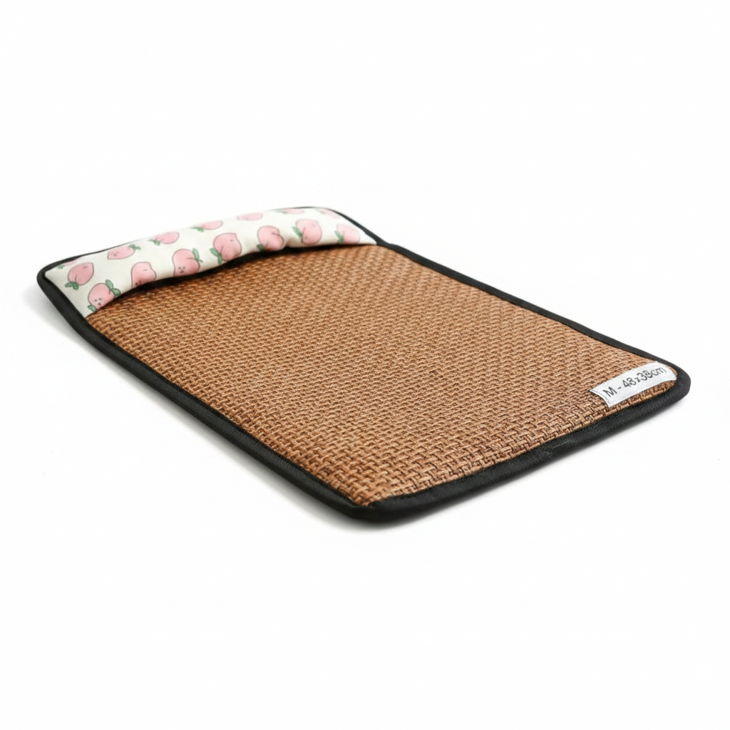 Tapis en Rotin Rafraîchissant pour Chat et Chien – Intérieur & Extérieur