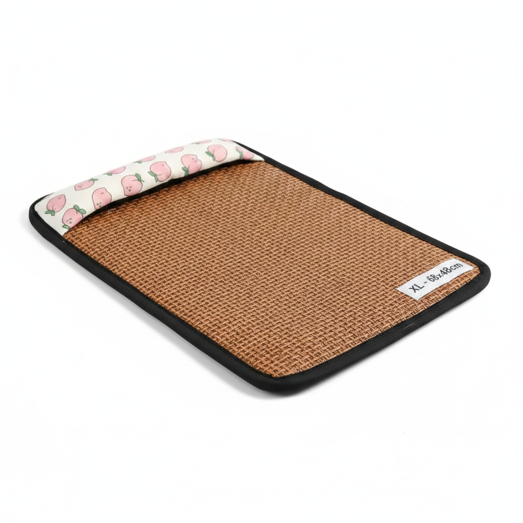 Tapis en Rotin Rafraîchissant pour Chat et Chien – Intérieur & Extérieur