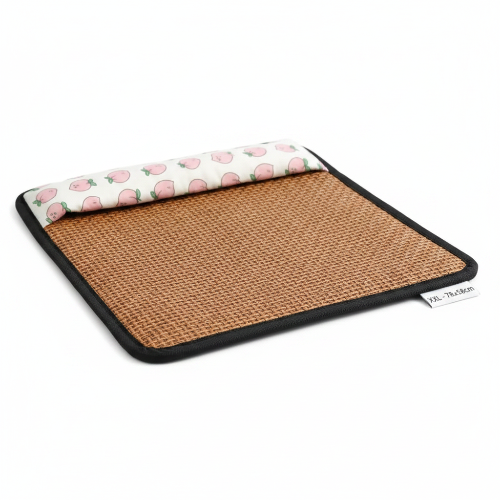 Tapis en Rotin Rafraîchissant pour Chat et Chien – Intérieur & Extérieur