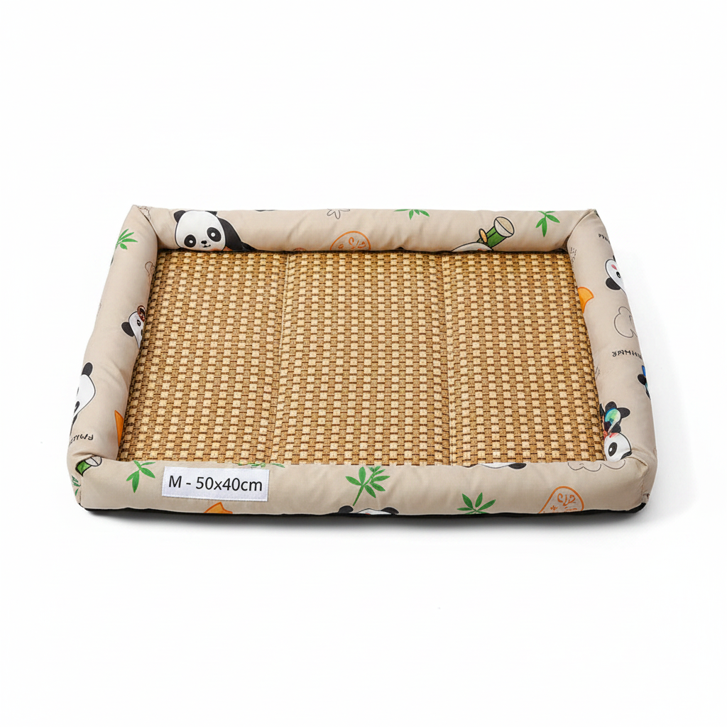 Canapé Rotin Rafraîchissant pour Chien et Chat – Lit & Couchage