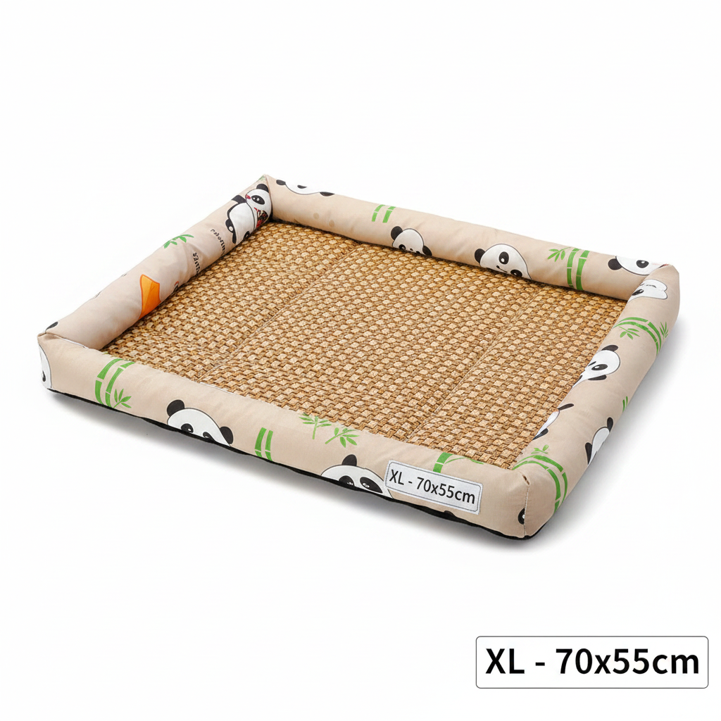Canapé Rotin Rafraîchissant pour Chien et Chat – Lit & Couchage