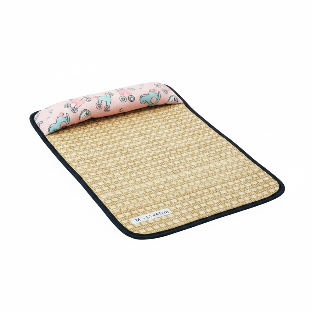 Tapis Rafraîchissant avec Oreiller pour Chat et Chien – Lit & Couchage Été