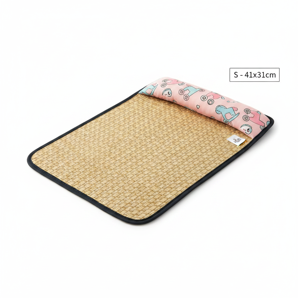 Tapis Rafraîchissant avec Oreiller pour Chat et Chien – Lit & Couchage Été