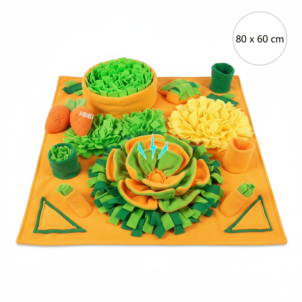 Grand Tapis de Fouille pour Chien – Anti-Stress & Stimulation Olfactive
