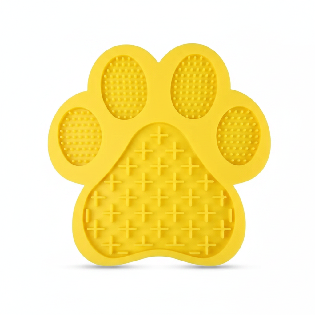 Tapis de Léchage Patte en Silicone pour Chien – Distraction & Slow Feeder