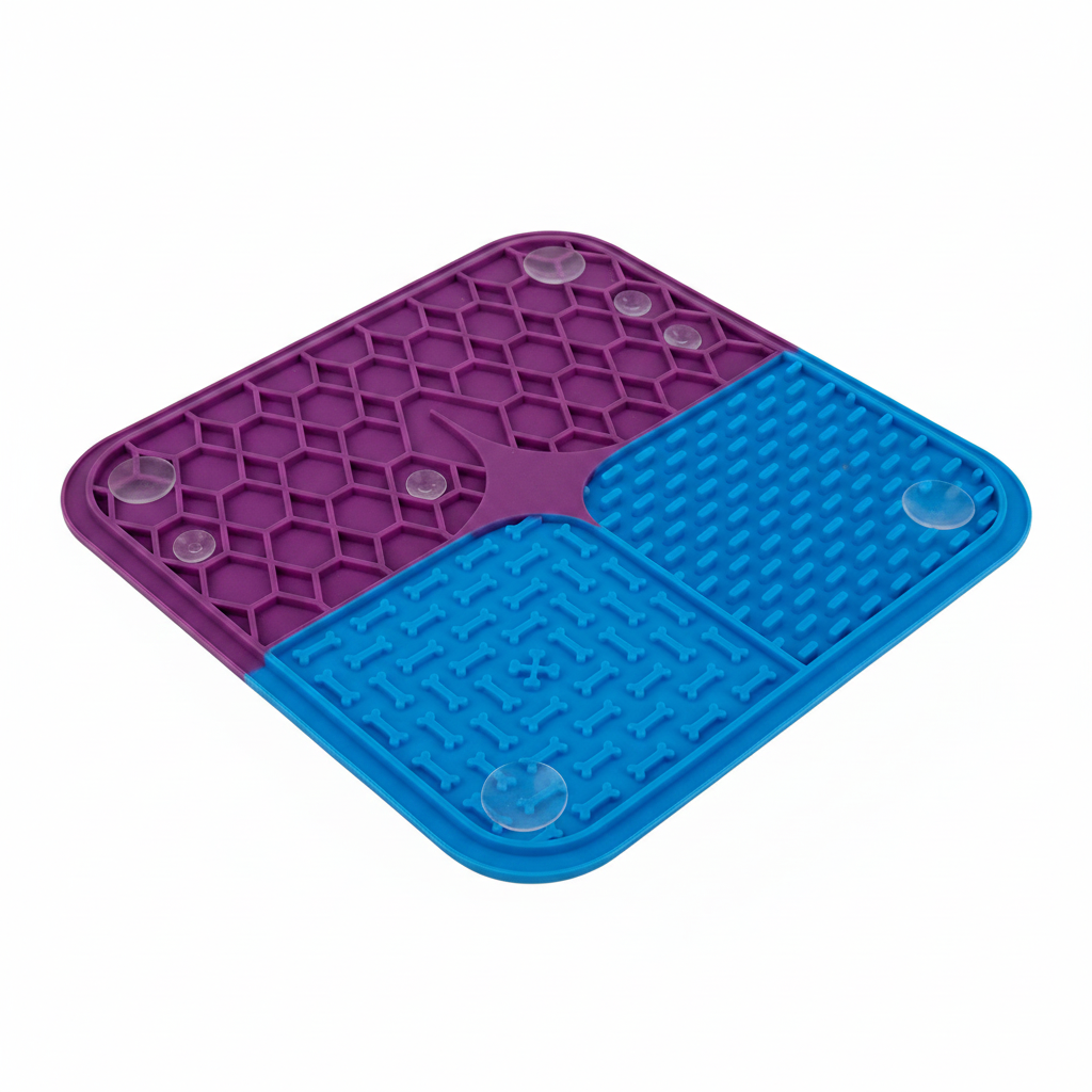 Tapis à Lécher Anti-Stress pour Chien et Chat – Ventouses Renforcées