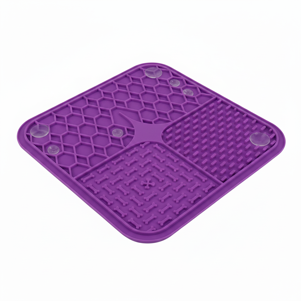 Tapis à Lécher Anti-Stress pour Chien et Chat – Ventouses Renforcées